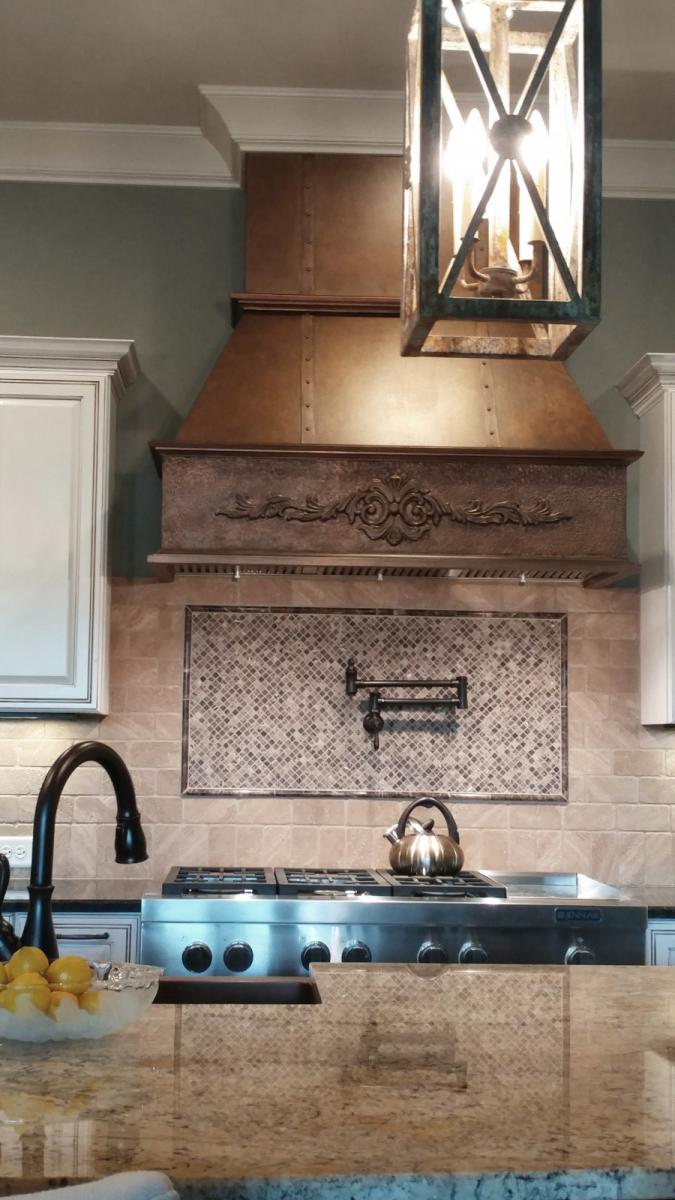 faux copper hood design