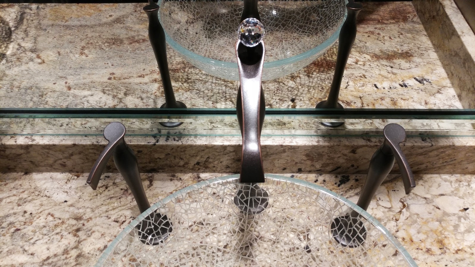faux bronze refinished faucets