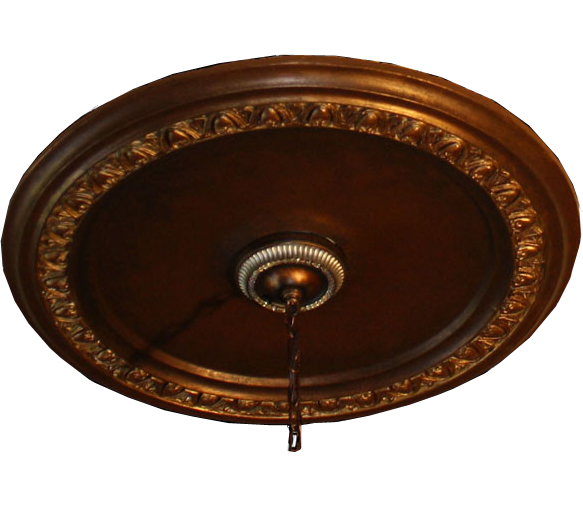 Warm Glazes - ceiling medallion looks.