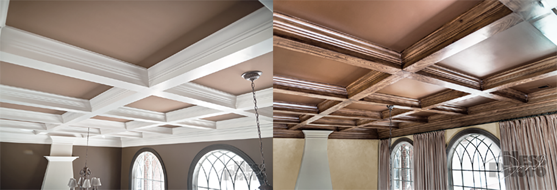 Wood Grained beams