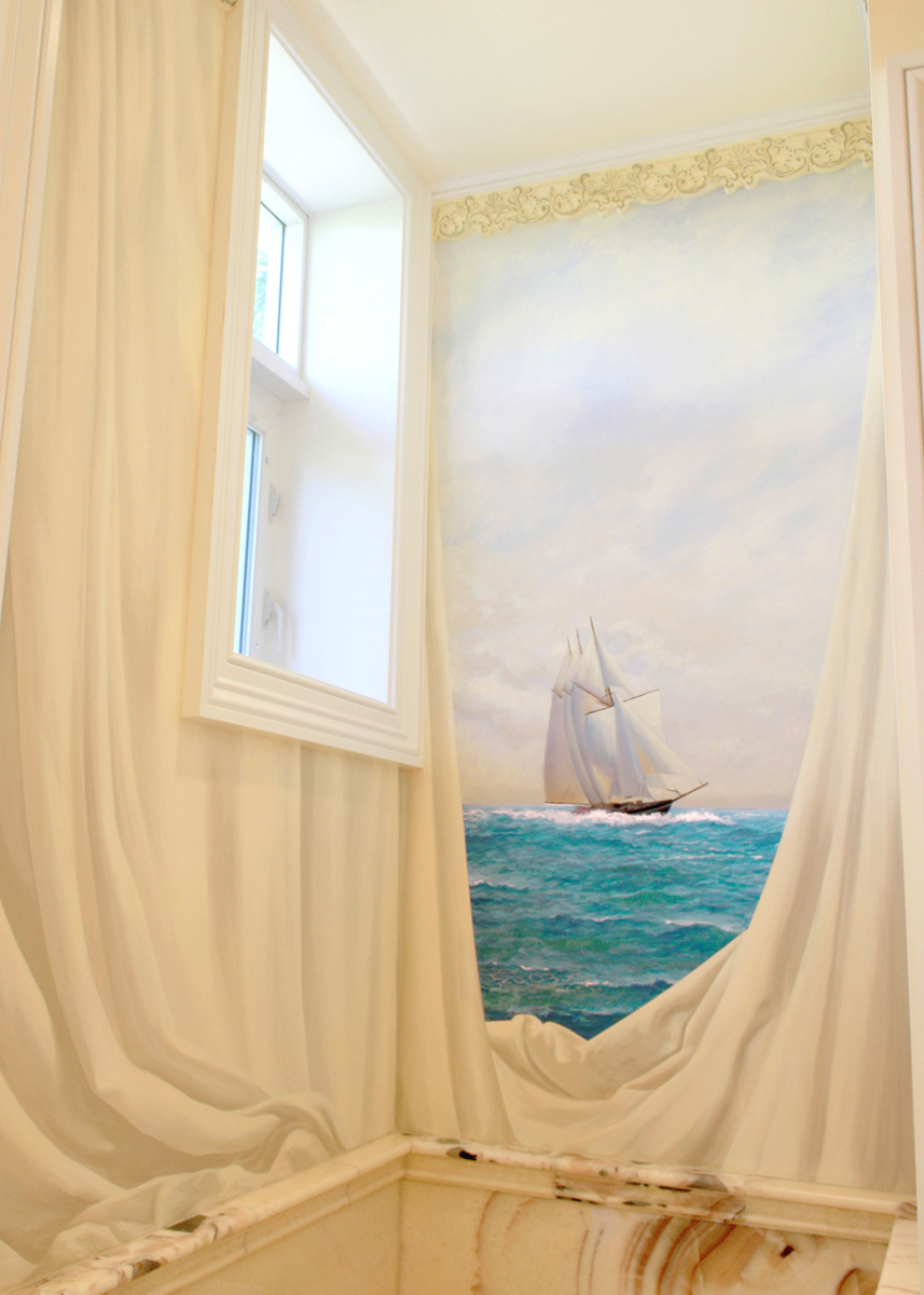 Inovative trompe l'oeil murals -  from UA Master Artisan member Tim Davis