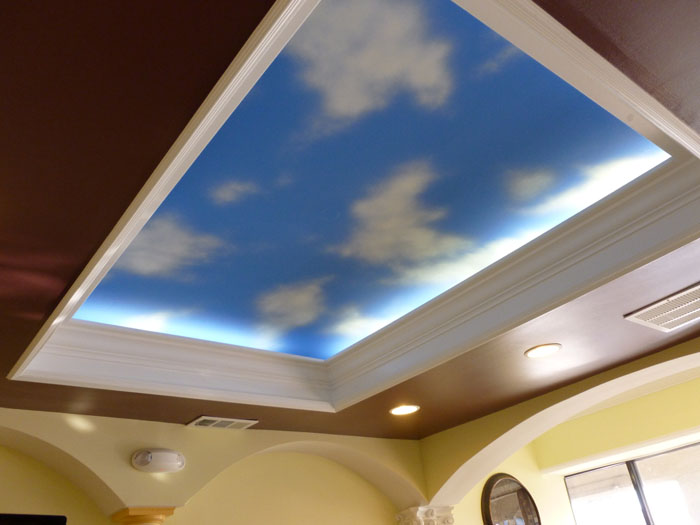 Elevating sky mural design.