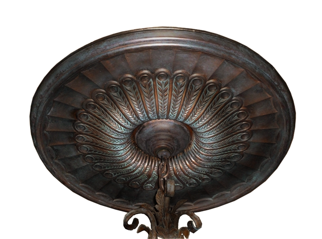 Patina Glazes - ceiling medallion looks.