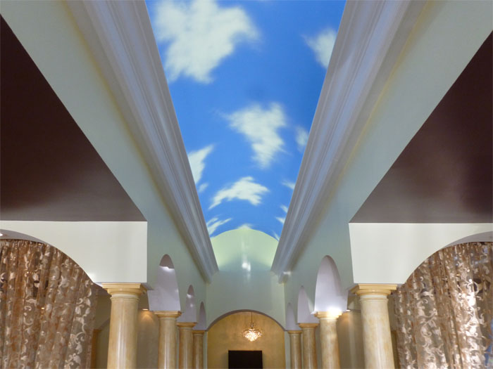 Custom sky murals