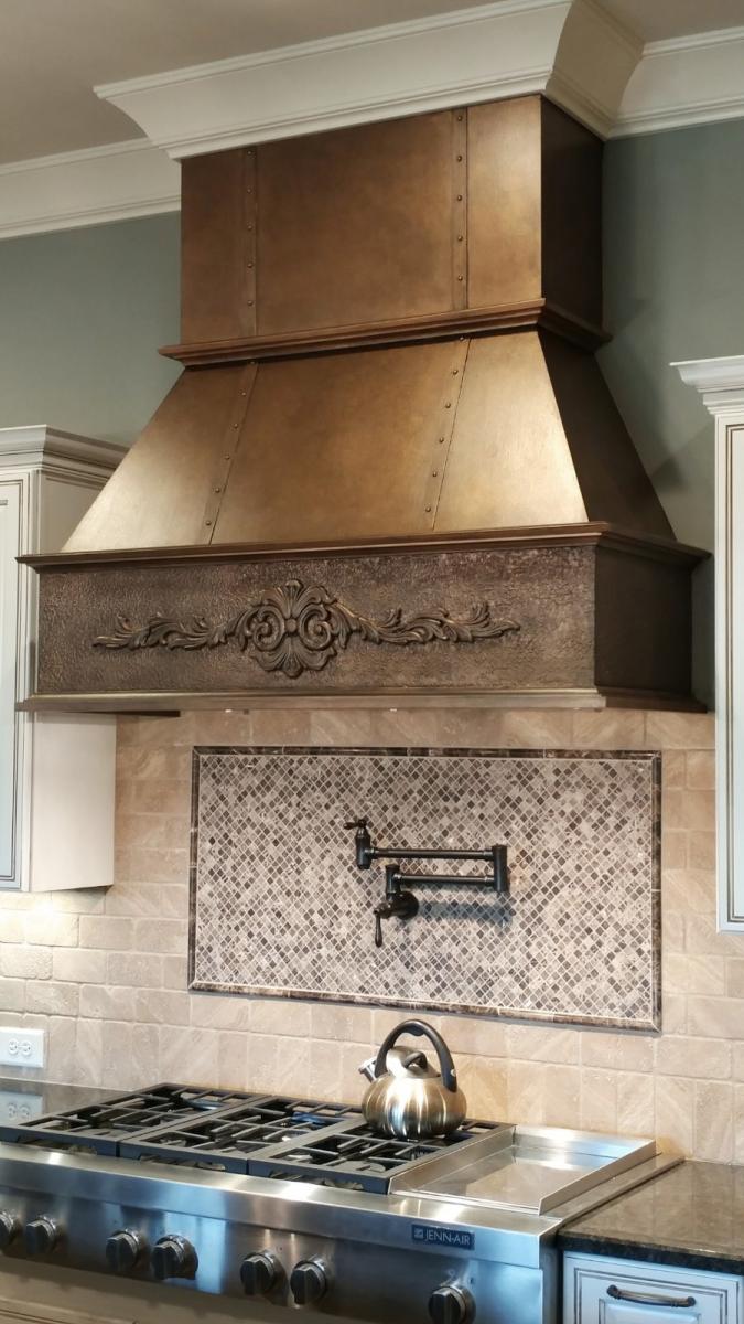 faux copper hood design