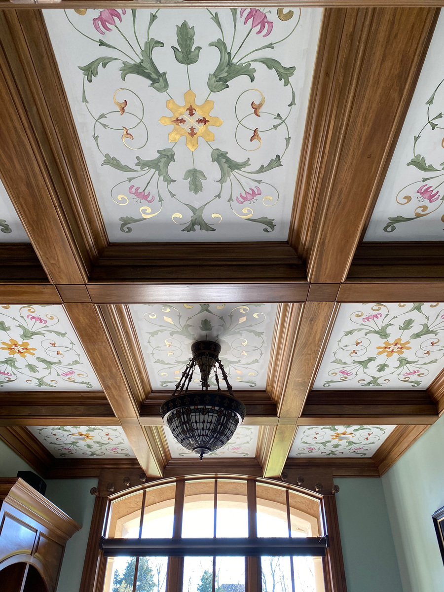 hand painted ceiling design