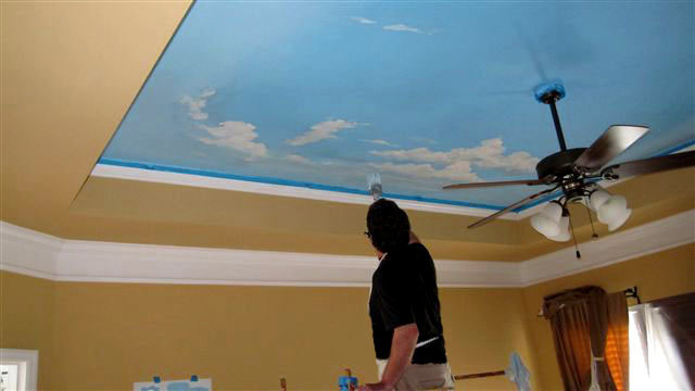 Custom sky murals