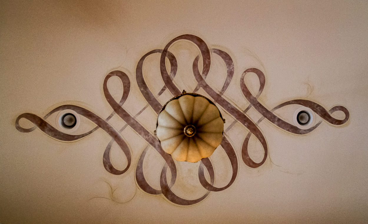 Hand painted and custom enhanced Modello ceiling designs.