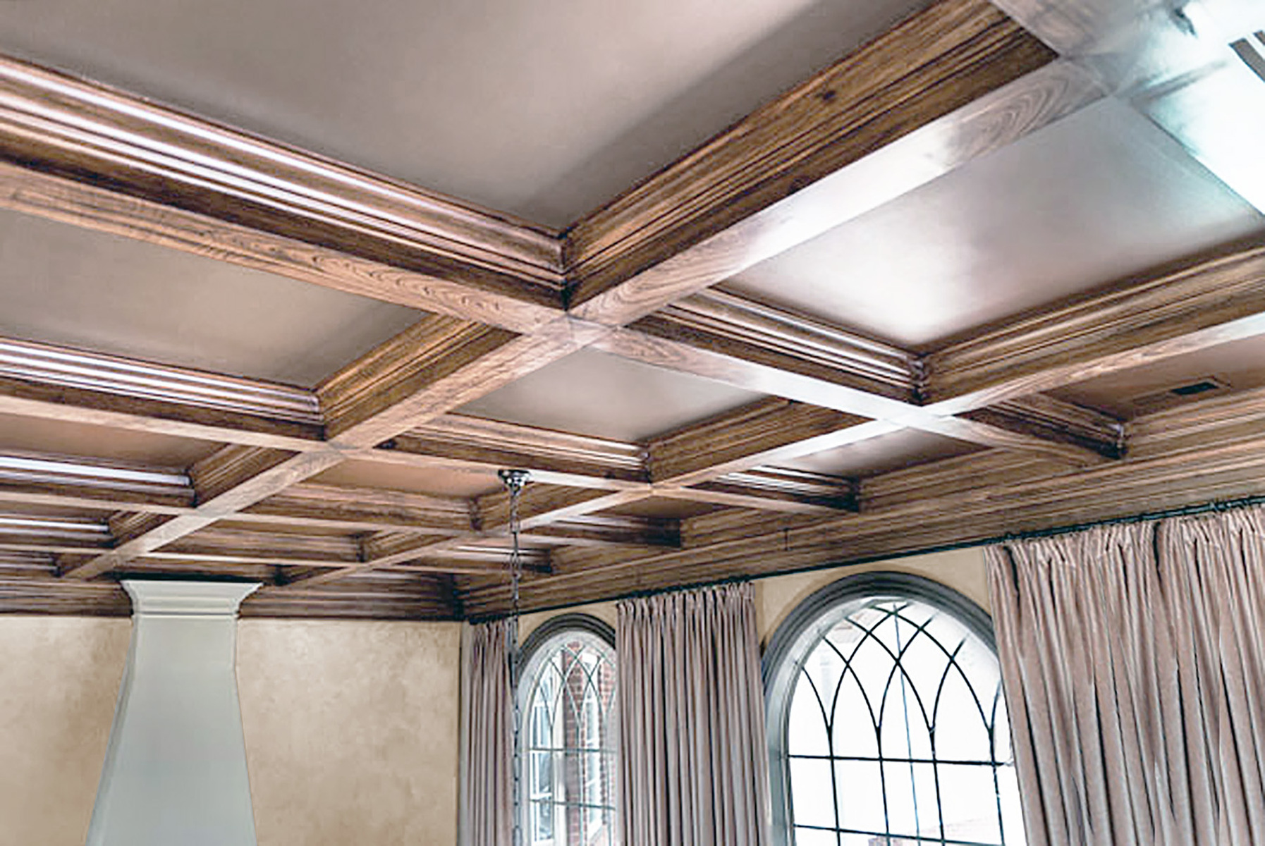 Wood Grained beams